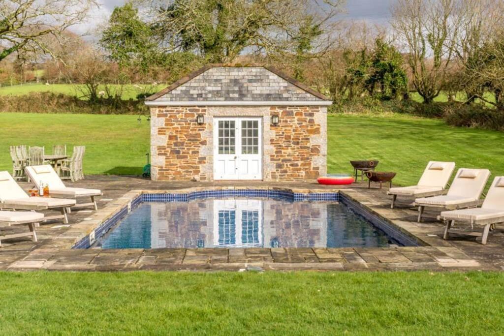 The Manor House At Boconnion Bodmin Exterior foto